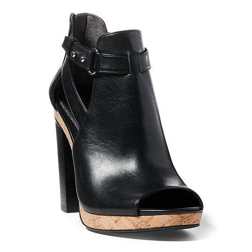 Ralph Lauren Lauren Fiana Leather Sandal Black