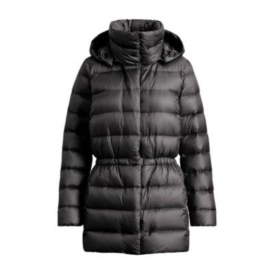 Ralph Lauren Hooded Funnelneck Down Coat Polo Black