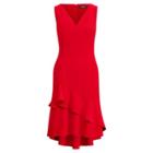Ralph Lauren Ruffle-hem Jersey Dress Parlor Red