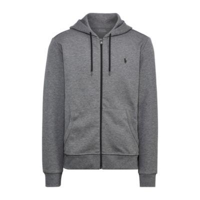 Ralph Lauren Double-knit Full-zip Hoodie Foster Grey Heather