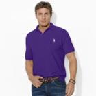 Ralph Lauren Men's Cotton Mesh Polo Shirt Vista Purple L Tall