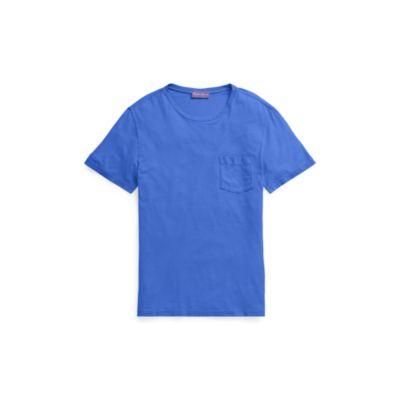 Ralph Lauren Cotton Pocket T-shirt Washed Royal Blue