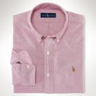 Polo Ralph Lauren Slim-fit Cotton Oxford Shirt Rose Red