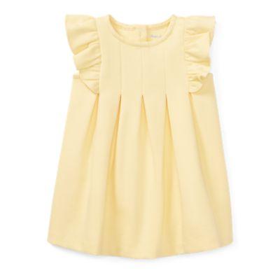Ralph Lauren Ruffled Ponte Dress & Bloomer Wicket Yellow 6m
