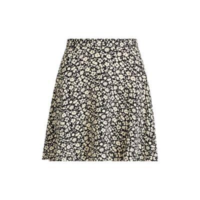 Ralph Lauren Floral Crepe Skirt Canne Floral Print