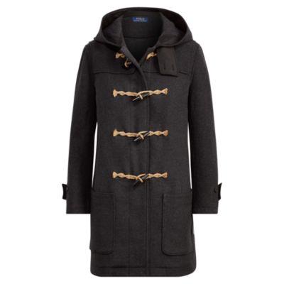 Ralph Lauren Wool-blend Toggle Coat Charcoal