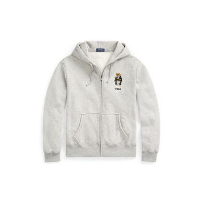 Ralph Lauren Polo Bear Fleece Hoodie Andover Heather