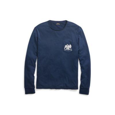 Ralph Lauren Custom Slim Fit Cotton T-shirt Cruise Navy