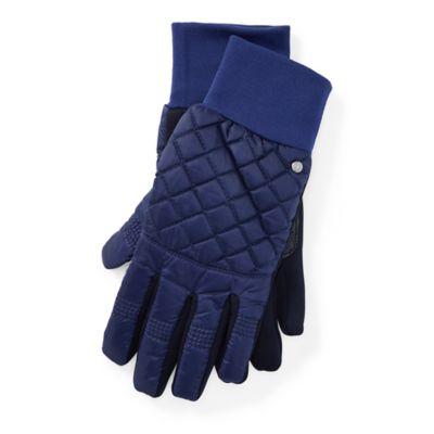 Ralph Lauren Diamond-quilted Tech Gloves Navy