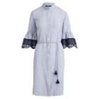 Ralph Lauren Striped Cotton Dress Blue/white 4p