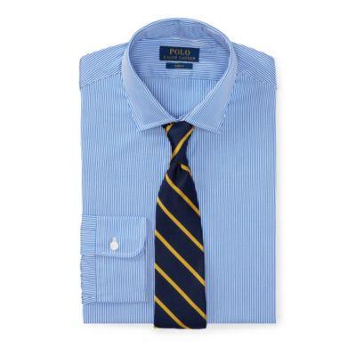 Ralph Lauren Slim Fit Cotton Dress Shirt 1077 Blue/white