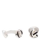 Ralph Lauren Silver Knot Cuff Links Silver/black