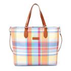 Ralph Lauren Golf Madras Canvas Golf Tote Port Royal Madras