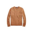 Ralph Lauren Cable-knit Cotton Sweater Rl Brown 1x Big