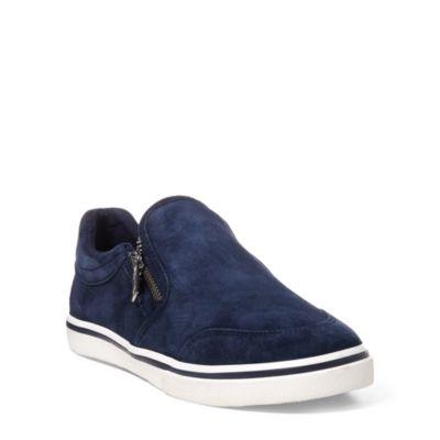 Ralph Lauren Jeorgia Suede Sneaker Modern Navy