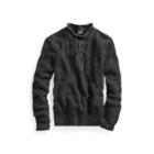 Ralph Lauren Guernsey Mockneck Sweater Black Indigo