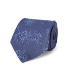 Ralph Lauren Polo Linen-silk Narrow Tie Navy
