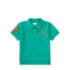 Ralph Lauren Cotton Mesh Polo Shirt Persian Green 3m