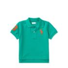Ralph Lauren Cotton Mesh Polo Shirt Persian Green 3m