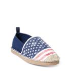 Ralph Lauren Barron Flag Canvas Espadrille Navy/red/white