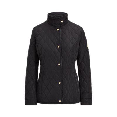 Ralph Lauren Crest-patch Quilted Jacket Black