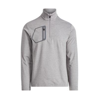 Ralph Lauren Tech Jersey Half-zip Pullover Spectator Grey Heather