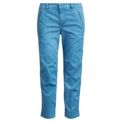 Ralph Lauren Cropped Stretch Twill Pant Dark Slate Blue