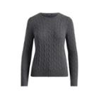 Ralph Lauren Cable-knit Cashmere Sweater Antique Heather