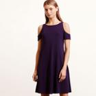 Ralph Lauren Lauren Petite Cutout Jersey Dress Purple