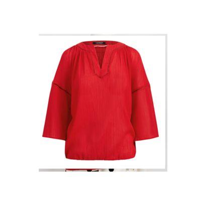 Ralph Lauren Bell-sleeve Cotton Top Lipstick Red