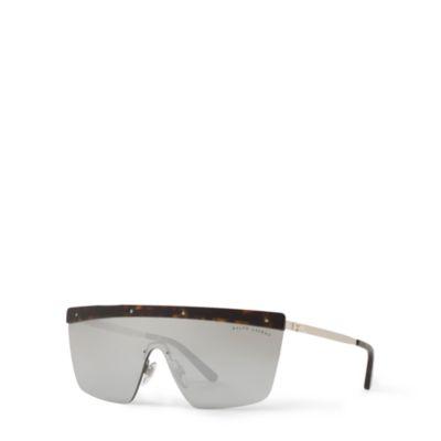Ralph Lauren Rl Hinge Shield Sunglasses Silver