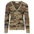 Ralph Lauren Denim & Supply Camo Cotton V-neck Cardigan Olive Multi