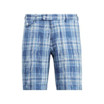 Ralph Lauren Classic Fit Linen Short Blue/white