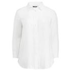 Ralph Lauren Lauren Woman Linen Roll-cuff Shirt White