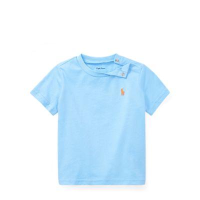 Ralph Lauren Cotton Jersey Crewneck T-shirt Blue Lagoon 3m