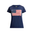Ralph Lauren Flag Jersey Graphic T-shirt Blue