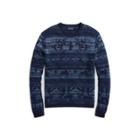 Ralph Lauren Intarsia Cotton-blend Sweater Navy