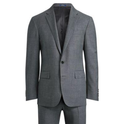 Ralph Lauren Polo Textured Wool Suit Grey And Black