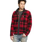 Ralph Lauren Denim & Supply Plaid Fleece Jacket Red Buffalo Plaid