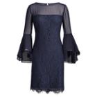 Ralph Lauren Lauren Lace Bell-sleeve Dress