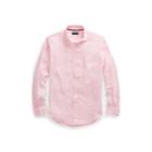 Ralph Lauren Classic Fit Linen Shirt Carmel Pink