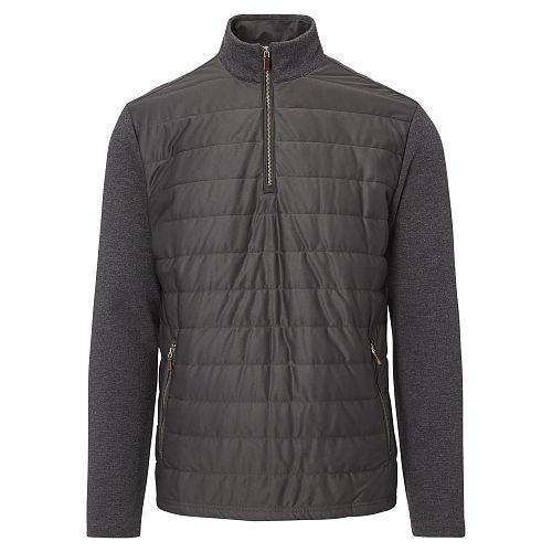 Ralph Lauren Polo Golf Paneled Double-knit Pullover Tech Grey/onyx Heather