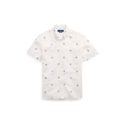 Ralph Lauren Classic Fit Nautical Shirt Anchor W Dogs 2x Big