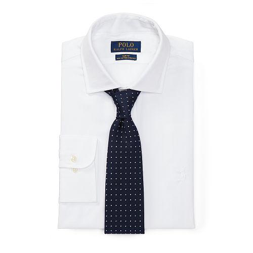 Polo Ralph Lauren Slim Fit Cotton Dress Shirt Cloud