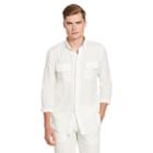 Polo Ralph Lauren Linen Utility Shirt White