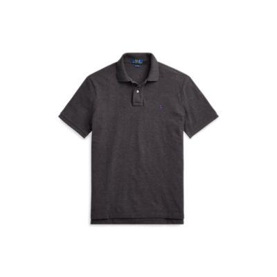 Ralph Lauren Classic Fit Mesh Polo Shirt Dark Grey Heather
