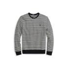 Ralph Lauren Striped Cotton Terry Pullover Nevis/polo Black