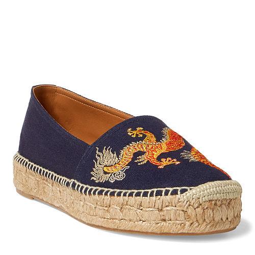 Polo Ralph Lauren Joanne Embroidered Espadrille Navy