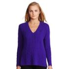 Polo Ralph Lauren Cable Wool-cashmere Sweater British Purple