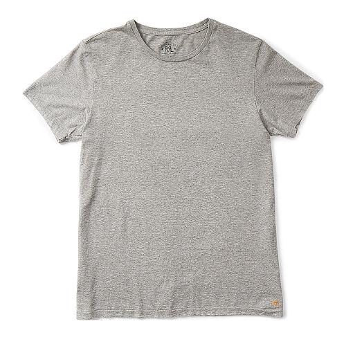 Ralph Lauren Rrl Cotton Jersey Crewneck T-shirt Fairfield Heather